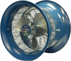 Patterson Fan - 14" Blade, 1/4 hp, 2,600 CFM, Industrial Circulation Fan - Suspension, 208-230/460 Volts, 1.5-1.4/.7 Amps, 1 Speed - Makers Industrial Supply