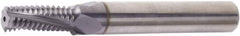 Vargus - M10x1 ISO, 0.343" Cutting Diam, 3 Flute, Solid Carbide Helical Flute Thread Mill - Internal Thread, 0.807" LOC, 2-7/8" OAL, 3/8" Shank Diam - Makers Industrial Supply