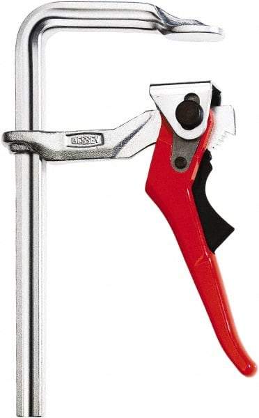 Bessey - 12" Capacity, 5-1/2" Throat Depth Steel (Profiled Rail) Bar Clamp - 1,200 Lb Clamping Pressure, 16" OAL - Makers Industrial Supply