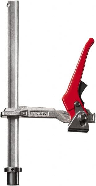 Bessey - 1100 Lb Holding Capacity, 12" Max Opening Capacity, 1100 Lb Clamping Pressure, Manual Hold Down Clamp - 6-7/8" Arm Length, 7-7/8" Clamp Length, 1-5/8" Clamp Width, 15-3/4" Clamp Height, 28mm Stud Mount, Steel - Makers Industrial Supply