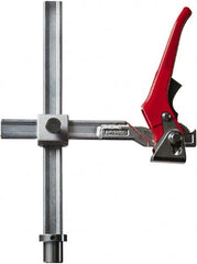 Bessey - 1,200 Lb Holding Capacity, 12" Max Opening Capacity, 1,200 Lb Clamping Pressure, Manual Hold Down Clamp - 11-1/8" Arm Length, 11" Clamp Length, 2-19/32" Clamp Width, 15-3/4" Clamp Height, 28mm Stud Mount, Steel - Makers Industrial Supply