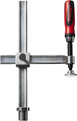 Bessey - 1,200 Lb Holding Capacity, 12" Max Opening Capacity, 1,200 Lb Clamping Pressure, Manual Hold Down Clamp - 10" Arm Length, 10-7/16" Clamp Length, 2-19/32" Clamp Width, 15-3/4" Clamp Height, 28mm Stud Mount, Steel - Makers Industrial Supply