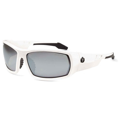 Odin Silver Mirror Lens White Safety Glasses - Makers Industrial Supply