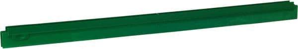 Vikan - 27.6" Polypropylene Blade Squeegee Refill - Threaded End, Double Edge, Green, Polypropylene Holder, Use with 77152 - Makers Industrial Supply