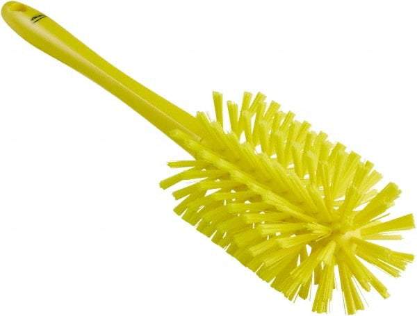 Vikan - 3-1/2" Diam Polyester Bottle Brush - 17" OAL, 6-1/4" Head Length, Polypropylene Handle - Makers Industrial Supply