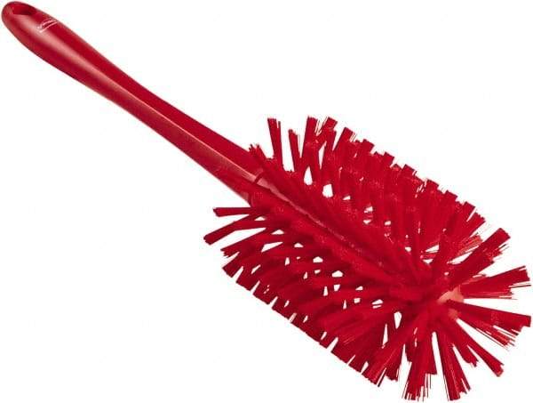 Vikan - 3-1/2" Diam Polyester Bottle Brush - 17" OAL, 6-1/4" Head Length, Polypropylene Handle - Makers Industrial Supply