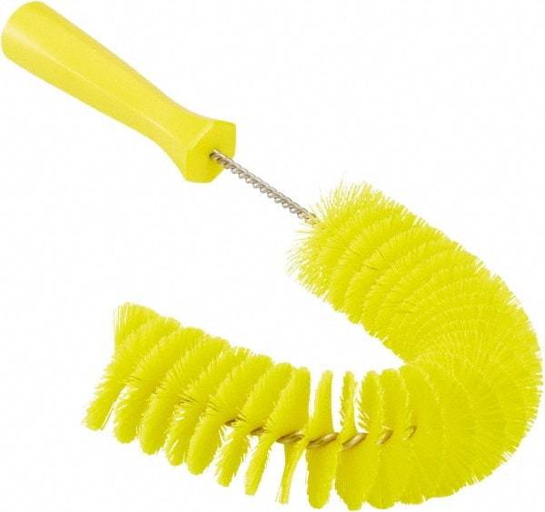 Vikan - 2-1/4" Diam Polyester Hook Brush - 15-1/2" OAL, 6-1/2" Head Length, Polypropylene Handle - Makers Industrial Supply