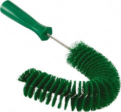 Vikan - 2-1/4" Diam Polyester Hook Brush - 15-1/2" OAL, 6-1/2" Head Length, Polypropylene Handle - Makers Industrial Supply