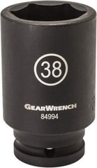 GearWrench - 3/4" Drive 19mm Deep Impact Socket - 6 Points, 3-19/35" OAL - Makers Industrial Supply