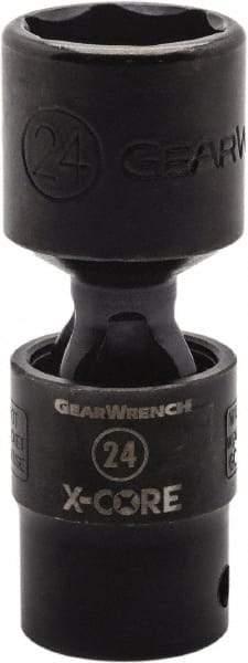 GearWrench - 1/2" Drive 21mm Standard Universal Impact Socket - 6 Points, 3-8/51" OAL - Makers Industrial Supply