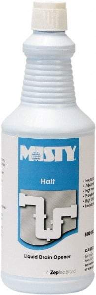 Misty - 32 oz Liquid Drain Cleaner - Unscented, Bottle - Makers Industrial Supply