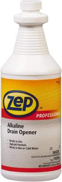 ZEP Commercial - 1 Qt Liquid Drain Cleaner - Unscented, Bottle - Makers Industrial Supply