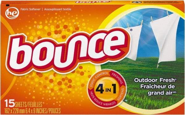 Bounce - 360 Sheet Box Fabric Softener Sheets - Outdoor Fresh Scent - Makers Industrial Supply