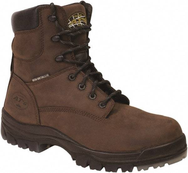 OLIVER - Men's Size 13 Wide Width Composite Work Boot - Brown, Leather Upper, Rubber Outsole, 6" High, Lace-Up - Makers Industrial Supply