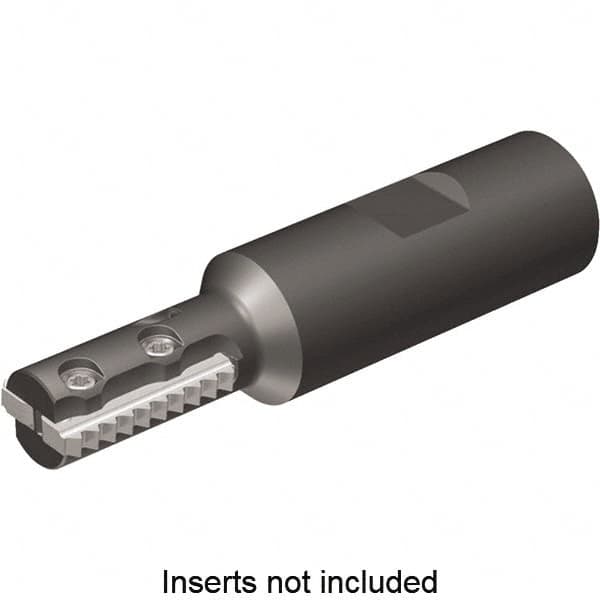 Kennametal - 0.63" Cut Diam, 1.1" Max Depth of Cut, 3/4" Shank Diam, Indexable Thread Mill - Insert Style TM24, 24mm Insert Size, 2 Inserts, Toolholder Style TM24, 3.31" OAL - Makers Industrial Supply