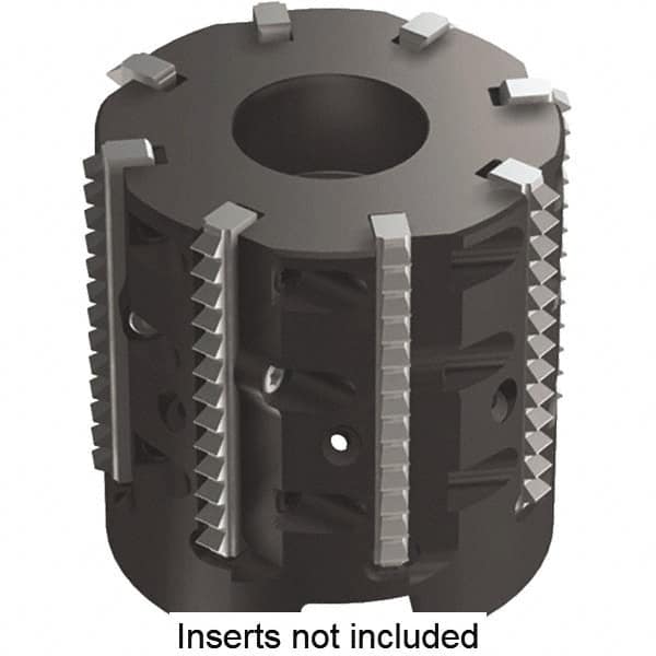 Kennametal - 52mm Cut Diam, 40mm Max Hole Depth, 27mm Arbor Hole Diam, Indexable Thread Mill - Insert Style TM25, 25mm Insert Size, 3 Inserts, Toolholder Style TMS25, 40mm OAL - Makers Industrial Supply