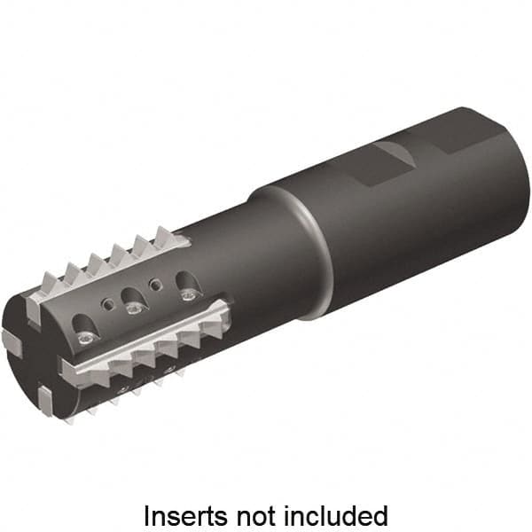 Kennametal - 1.42" Cut Diam, 2.56" Max Depth of Cut, 1-1/4" Shank Diam, Indexable Thread Mill - Insert Style TM41, 41mm Insert Size, 4 Inserts, Toolholder Style TM41, 4.98" OAL - Makers Industrial Supply