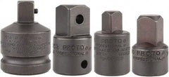 Proto - 4 Piece, Socket Adapter Set - 3/8F x 1/2M, 1/2F x 3/8M, 1/2F x 3/4M, 3/4F x 1/2M - Makers Industrial Supply