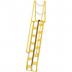 Vestil - 137-3/4" High 350 Lb Capacity 13 Step Alternating Tread Stair - Makers Industrial Supply