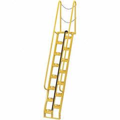 Vestil - 149-5/8" High 350 Lb Capacity 15 Step Alternating Tread Stair - Makers Industrial Supply