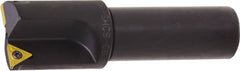 Kyocera - 0.755 Inch Diameter, Interchangeable Pilot, Weldon Flat 3/4 Inch Shank Diameter, 2 Inserts, Indexable Counterbore - 3-1/4 Inch Overall Length, TCMT 18151 Insert - Makers Industrial Supply