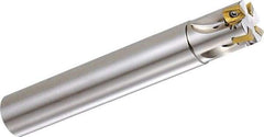 Kyocera - 1/2" Cut Diam, 0.236" Max Depth of Cut, 1/2" Shank Diam, 3.27" OAL, Indexable Square Shoulder End Mill - BDMT 0703 Inserts, Cylindrical Shank, 90° Lead Angle, Through Coolant - Makers Industrial Supply