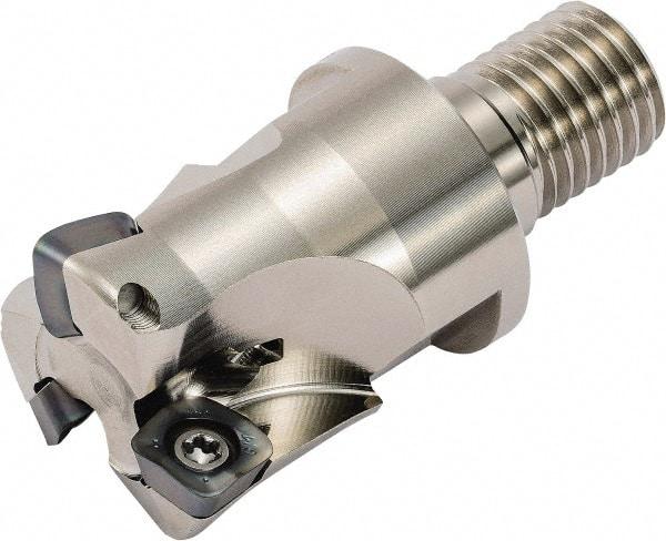 Kyocera - 40mm Cut Diam, 1.5mm Max Depth, M16 Modular Connection Indexable High-Feed End Mill - Screw Holding Method, SOMT 100420ER-.. Insert, MFH Toolholder, Through Coolant - Makers Industrial Supply