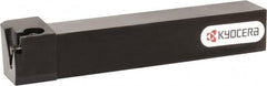 Kyocera - KGBAS, External, Left Hand, 5.5mm Max Depth of Cut, 0.013 to 0.189" Groove Width, Indexable Grooving Tool Holder - GBA43R/L.. Insert Compatibility, 25mm Shank Height, 25mm Shank Width, 150mm OAL - Makers Industrial Supply