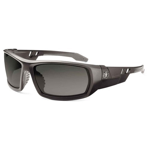 Odin Smoke Lens Matte Black Safety Glasses - Makers Industrial Supply