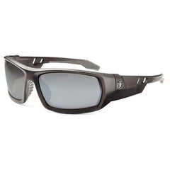 Odin Silver Mirror Lens Matte Black Safety Glasses - Makers Industrial Supply