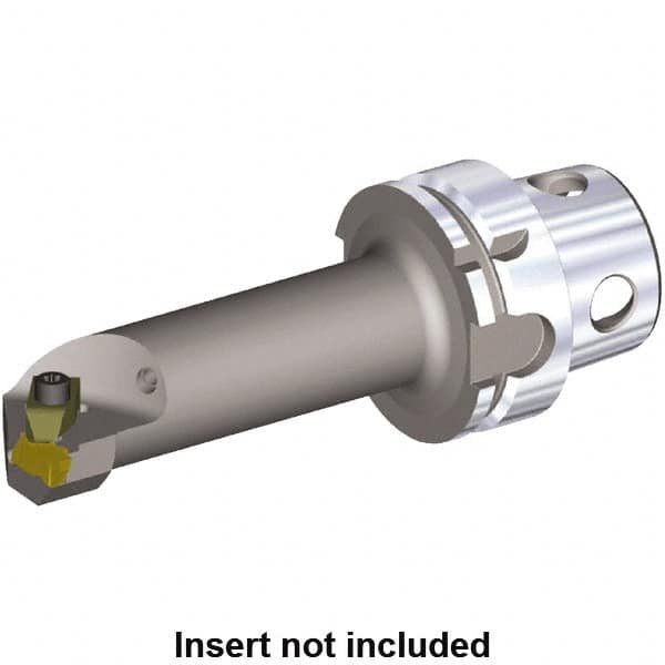 Kennametal - Insert Style NG 3R, 140mm Head Length, Left Hand Cut, Internal Modular Threading Cutting Unit Head - System Size KM4X63, 22mm Center to Cutting Edge, Series NE - Makers Industrial Supply