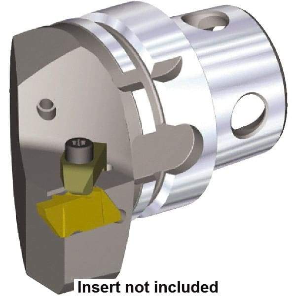 Kennametal - Insert Style NG 3R, 70mm Head Length, Right Hand Cut, External Modular Threading Cutting Unit Head - System Size KM4X63, 43mm Center to Cutting Edge, Series NS - Makers Industrial Supply