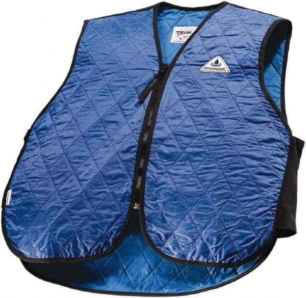 Techniche - Size XS, Royal Blue Cooling Vest - Zipper Front, Nylon, HyperKewl - Makers Industrial Supply