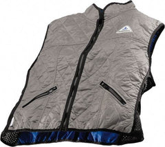 Techniche - Size S, Silver Cooling Vest - Zipper Front, Nylon, HyperKewl - Makers Industrial Supply