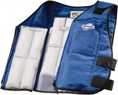 Techniche - Size 2XL, Blue Cooling Vest - Zipper Front, Nomex - Makers Industrial Supply