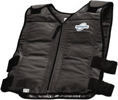 Techniche - Size 2XL, Black Cooling Vest - Zipper Front, Cotton - Makers Industrial Supply