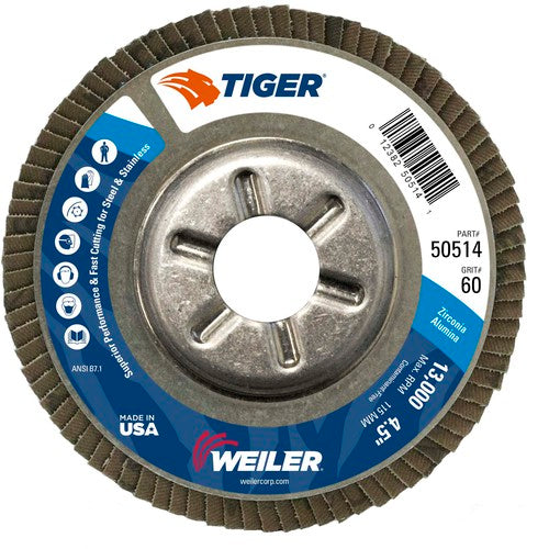 4-1/2 TIGER DISC 7/8 AH - Makers Industrial Supply