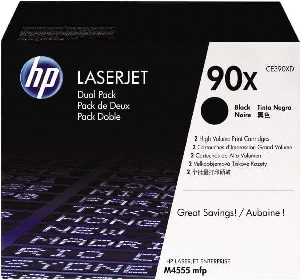 Hewlett-Packard - Black Toner Cartridge - Use with HP LaserJet Enterprise 600 M601, M602, M603, M4555 MFP - Makers Industrial Supply