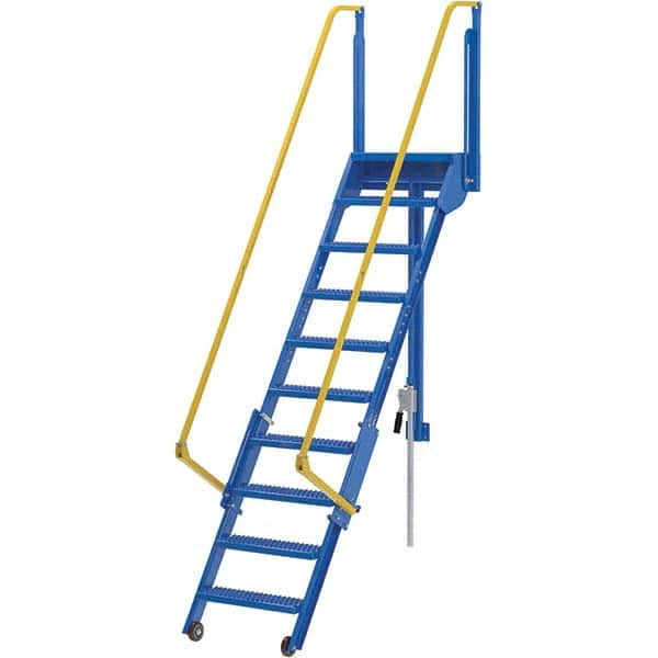 Vestil - 127-5/8" High 350 Lb Capacity 10 Step Ladder - Makers Industrial Supply