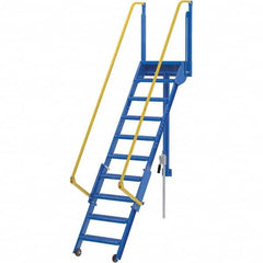 Vestil - 127-5/8" High 350 Lb Capacity 10 Step Ladder - Makers Industrial Supply