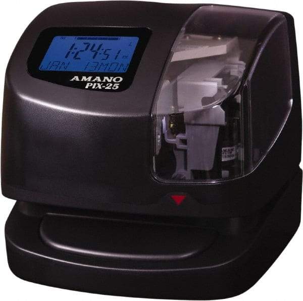 Amano - Time Clocks & Time Recorders Punch Style: Manual/Automatic Power Source: 115V 60 Hz AC - Makers Industrial Supply