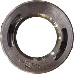 Taper Line - 1-1/8-12 Thread, Steel, One Piece Threaded Shaft Collar - 1-7/8" Outside Diam, 1/2" Wide - Makers Industrial Supply