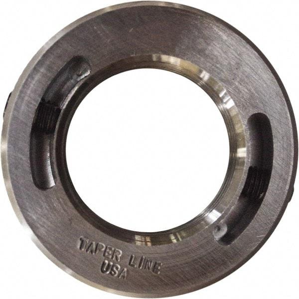 Taper Line - 1-14 Thread, Steel, One Piece Threaded Shaft Collar - 1-3/4" Outside Diam, 1/2" Wide - Makers Industrial Supply