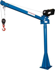 Vestil - 2,000 Lb Load Capacity, Steel Winch Operated Crane - 5' 17/64" Span - Makers Industrial Supply