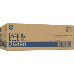 Georgia Pacific - Hard Roll of 1 Ply White Paper Towels - 7-7/8" Wide, 1,150' Roll Length - Makers Industrial Supply