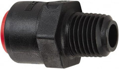 Parker - 1/4" Kynar Check Valve - Inline, Push-to-Connect x MNPT, 300 WOG - Makers Industrial Supply