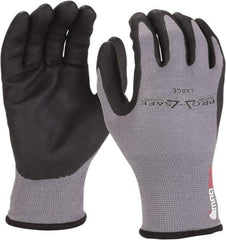 PRO-SAFE - Size 2XL (11) Nitrile Coated Nylon/Nitrile Work Gloves - Palm & Fingers Coated, Slip-On Cuff, Black/Gray, Paired - Makers Industrial Supply