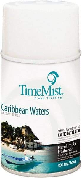 TimeMist - 6.6 oz Air Freshener Dispenser Canister Refill - Caribbean Waters, Compatible with TimeMist Metered Fragrance Dispensers - Makers Industrial Supply