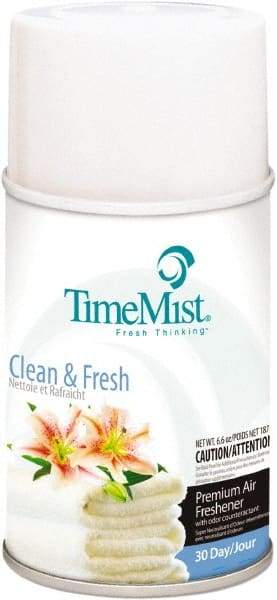 TimeMist - 6.6 oz Air Freshener Dispenser Canister Refill - Clean/Fresh, Compatible with TimeMist Metered Fragrance Dispensers - Makers Industrial Supply