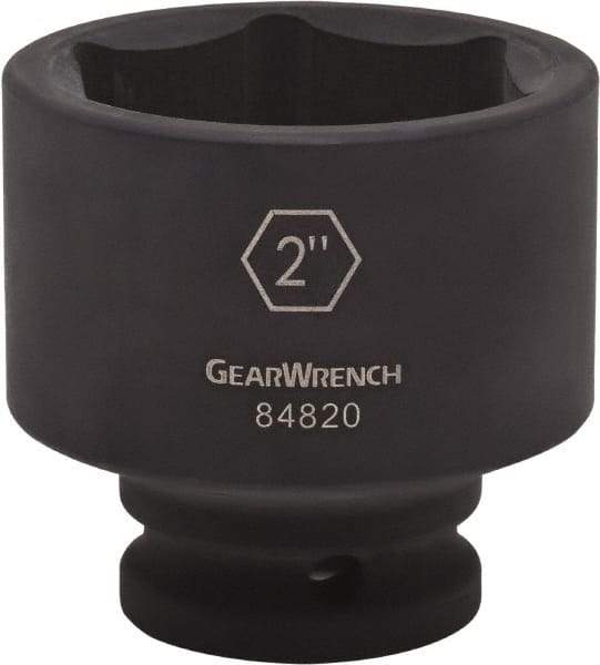 GearWrench - 3/4" Drive 1-1/8" Standard Impact Socket - 6 Points, 2-2/23" OAL - Makers Industrial Supply